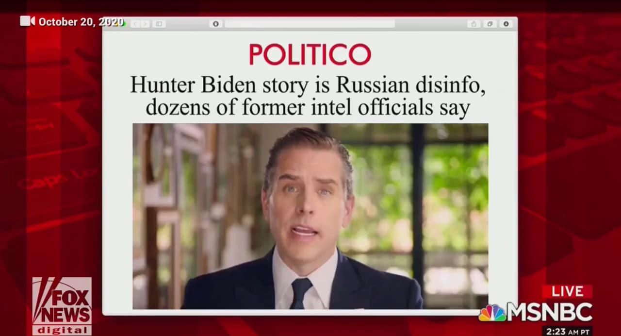 51 former intelligence officials signed a letter calling the Hunter Biden laptop 'Russian disinformation' — it was not — documented evidence