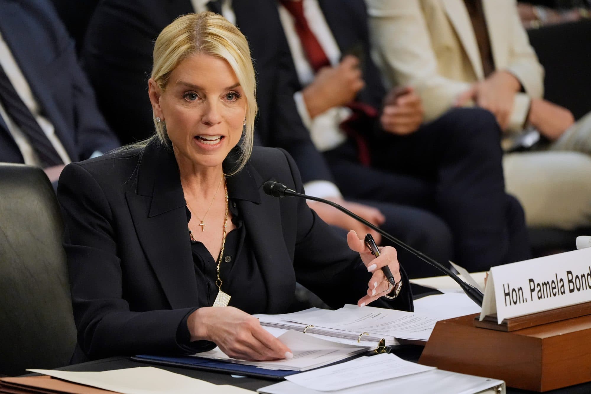 Attorney General Pam Bondi was subpoenaed by Congress over the Epstein files — she's the one supposed to prosecute — documented evidence