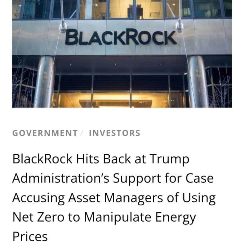Texas sued BlackRock for energy manipulation - FTC and DOJ backed the case — documented evidence