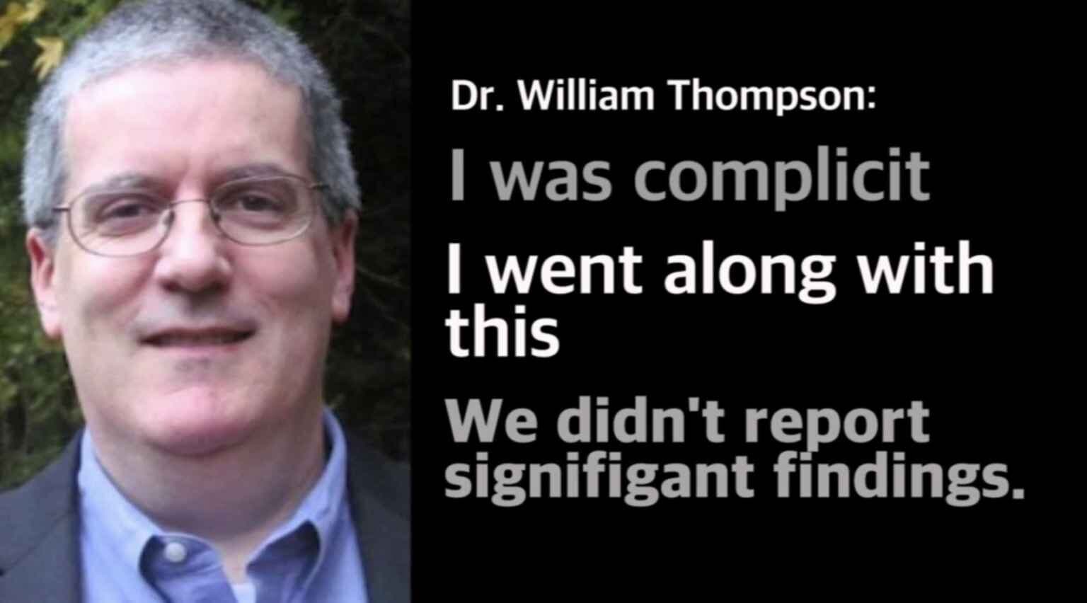 CDC scientist William Thompson claimed coauthors scheduled a meeting to destroy documents showing MMR-autism link in African American boys — documented evidence