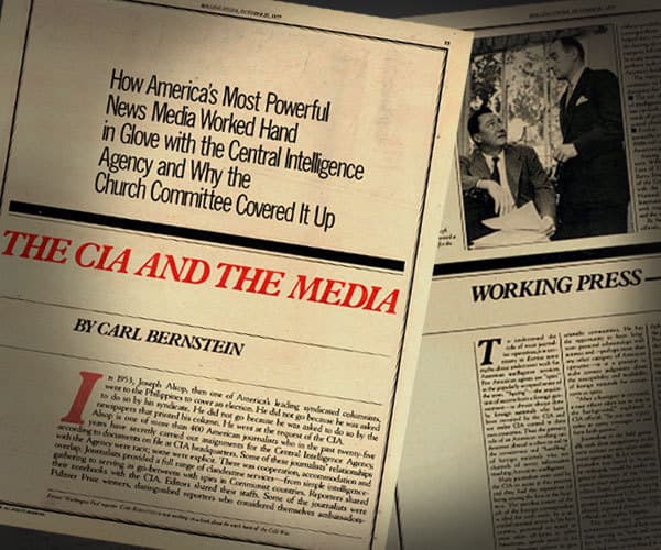 Carl Bernstein revealed over 400 American journalists secretly carried out assignments for the CIA — documented evidence