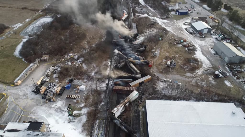 Norfolk Southern's controlled burn of vinyl chloride in East Palestine released dioxins — EPA delayed testing and downplayed health risks for months