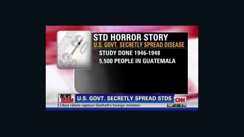 The US government deliberately infected 1,300 Guatemalans with syphilis and gonorrhea, including orphans and mental patients — documented evidence