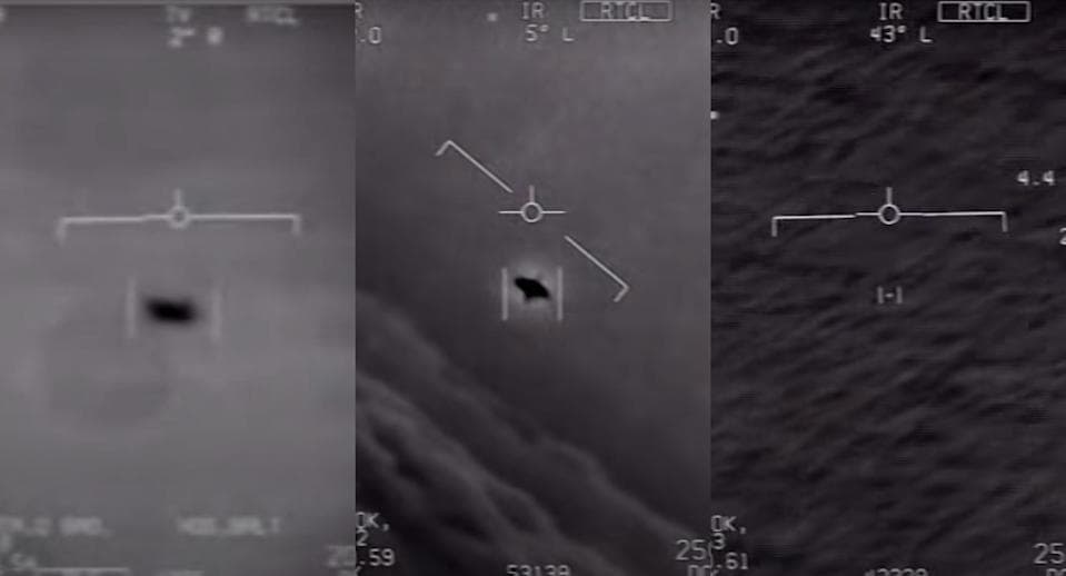 Pentagon officially released three Navy UFO videos (Gimbal, GoFast, FLIR1) confirming 'unidentified aerial phenomena' — documented evidence