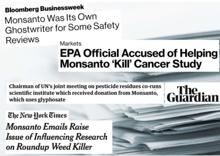 Monsanto ghostwrote safety studies, attacked WHO cancer scientists, and had an EPA insider promise to 'kill' the investigation — documented evidence