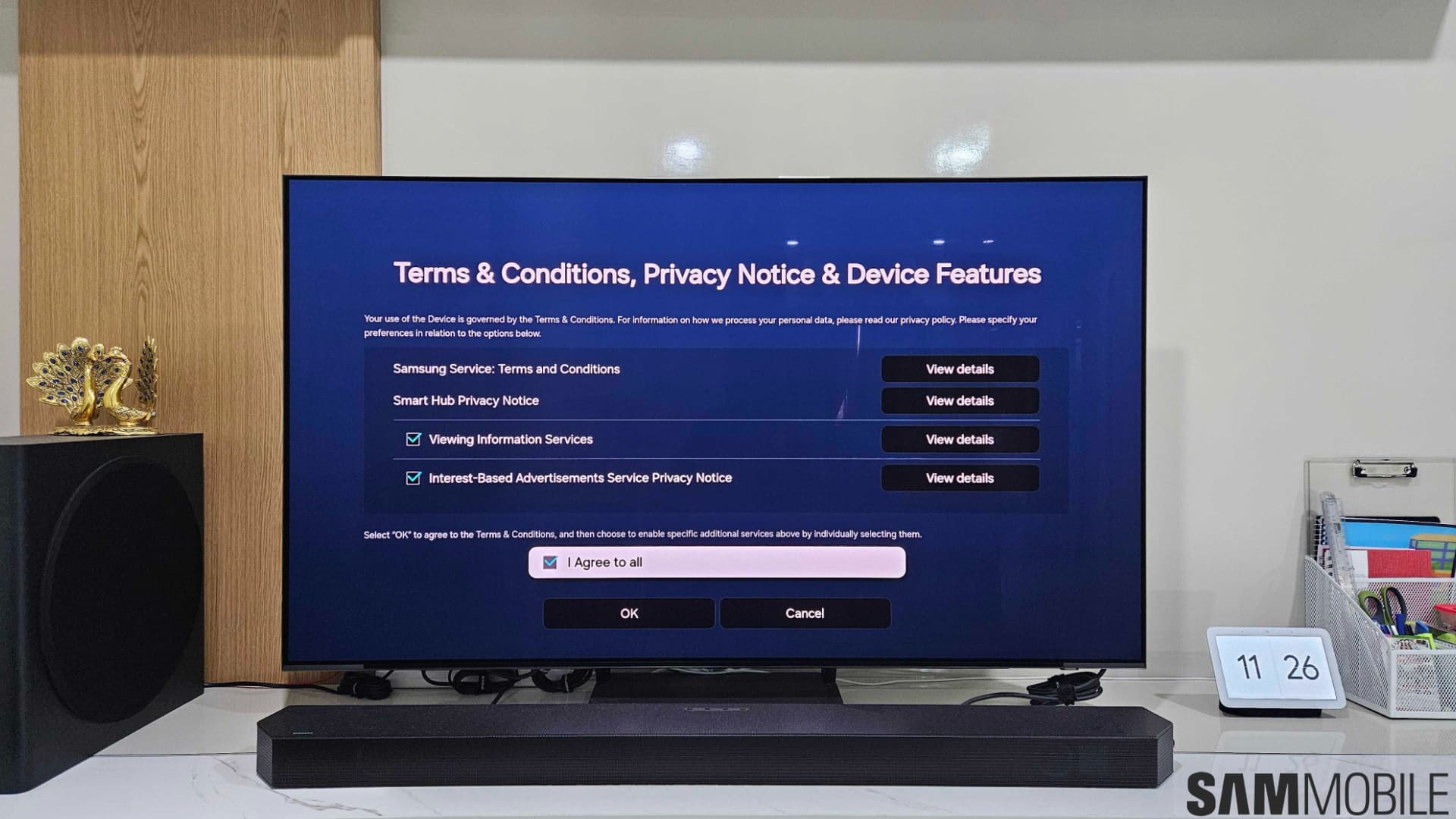 Samsung's own privacy policy confirmed Smart TVs record conversations and transmit them to third parties — unencrypted — documented evidence