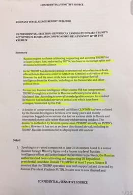 Major media promoted the Steele Dossier as credible despite it being unverified opposition research — documented evidence