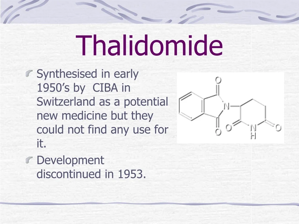Thalidomide manufacturer knew of birth defect risks but continued marketing the drug worldwide — documented evidence