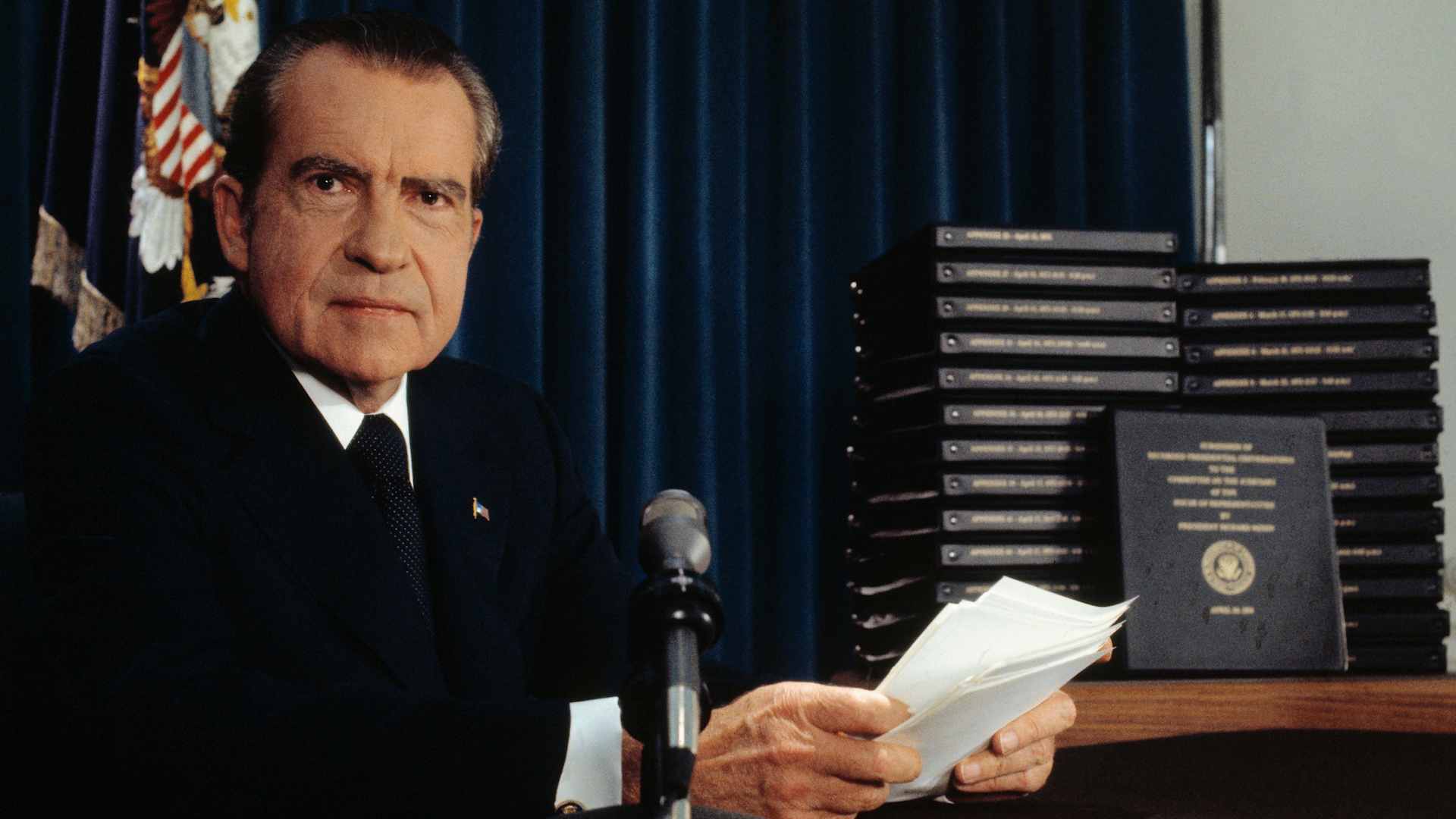 President Nixon authorized a cover-up of the Watergate break-in and abused presidential power — documented evidence