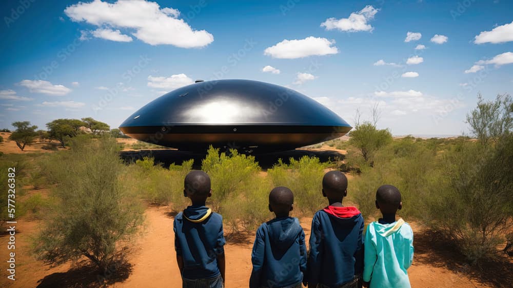 62 schoolchildren in Zimbabwe simultaneously witnessed a landed UFO and beings who communicated telepathically about environmental destruction — documented evidence