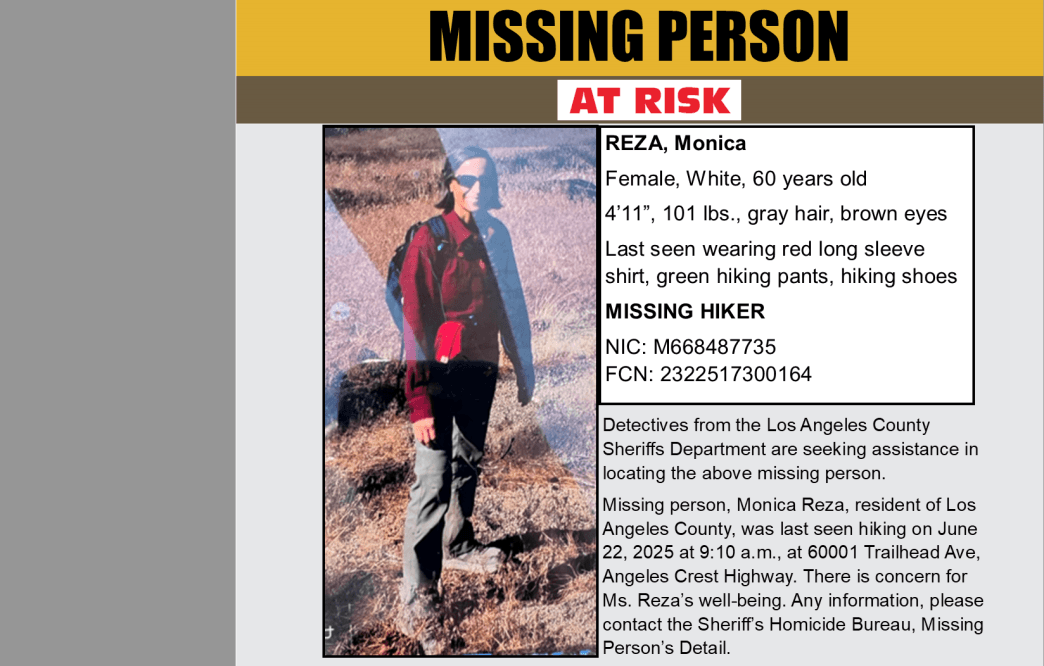 A former colleague of William McCasland’s, Monica Reza, disappeared while hiking in the Los Angeles forest, Reza was about 30 feet behind the person she was hiking with, smiling and waving. When the person turned around, she had vanished — documented evidence