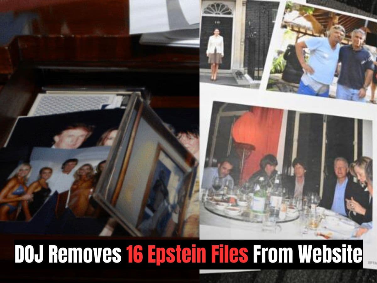 16 Epstein files — including the Trump photo — quietly disappeared from the DOJ website after their December release — documented evidence