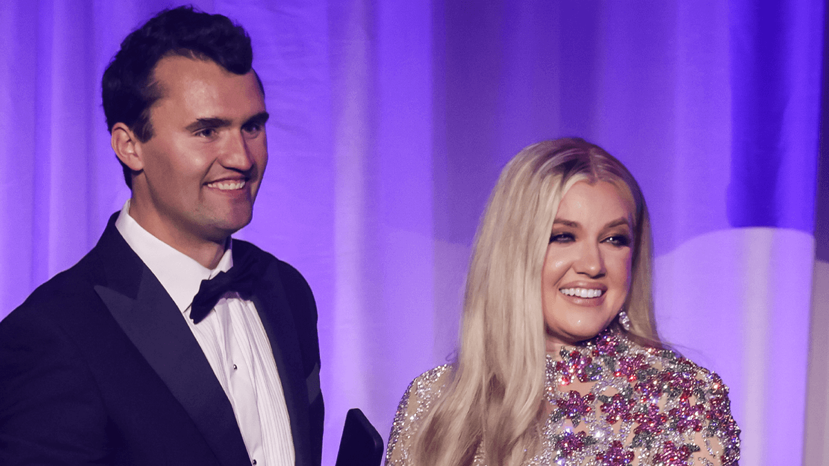 Erika Kirk — widow of Charlie Kirk, sniped at UVU 7 months earlier — was at the WHCD when Cole Allen opened fire, then consoled by Kash Patel — documented evidence