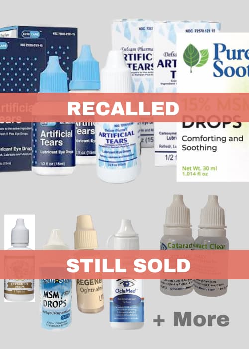 KC Pharmaceuticals recalled 3M+ eye-drop bottles for Pseudomonas contamination — the same plant had an FDA sterility warning in 2023 — documented evidence