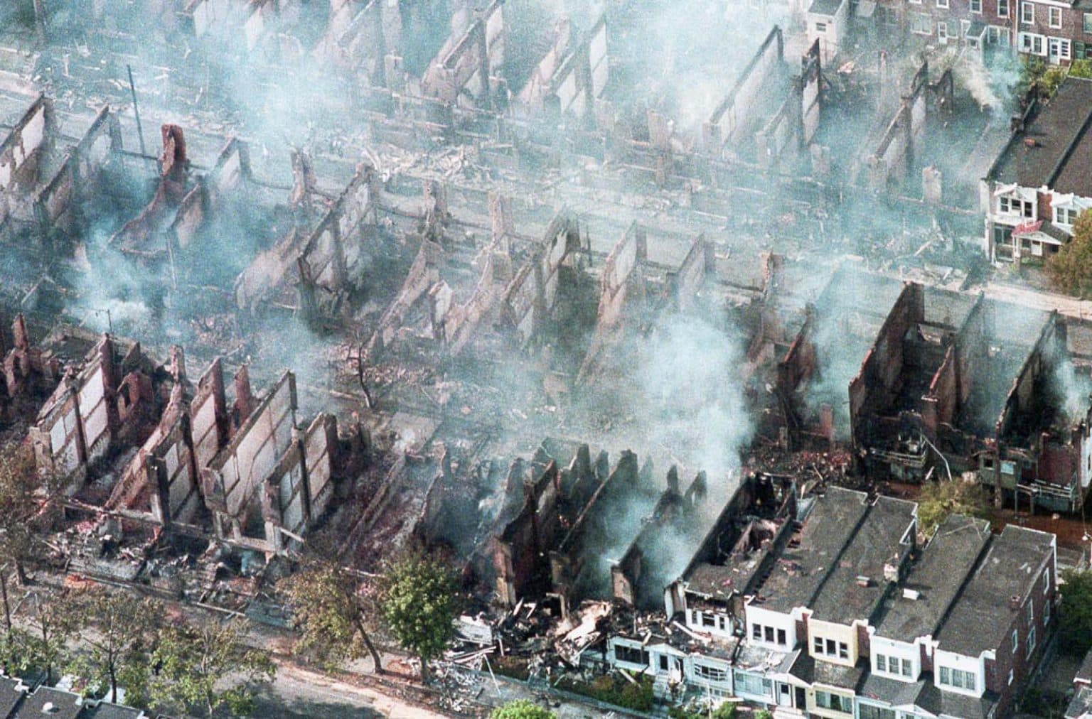 MOVE bombing saw Philadelphia police drop military explosives on residential neighborhood — documented evidence