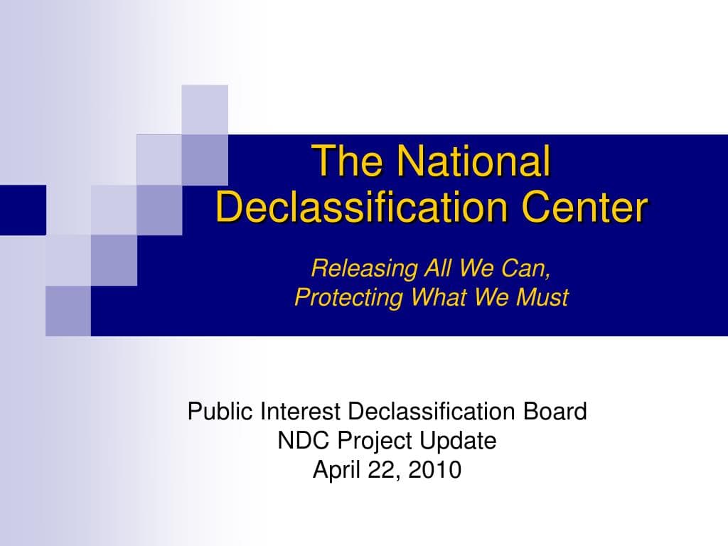 National Declassification Center quietly released 98 newly declassified entries in February 2026 — documented evidence