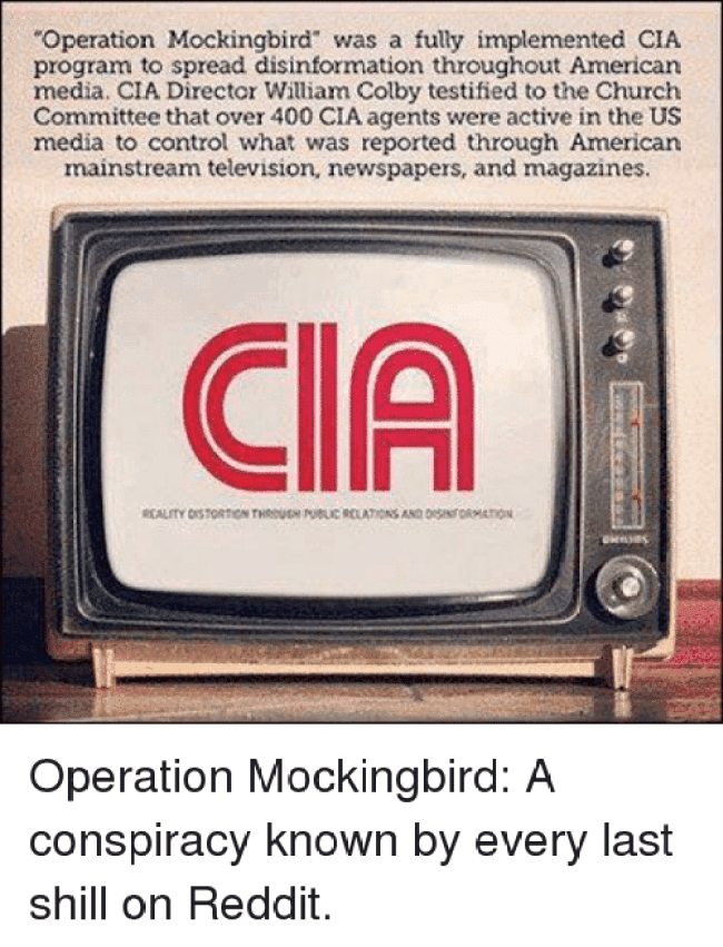 Operation Mockingbird used journalists as CIA propaganda assets — documented evidence