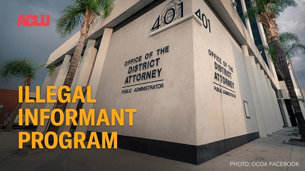 Orange County Jailhouse Informant Program Violated Defendants' Constitutional Rights — documented evidence