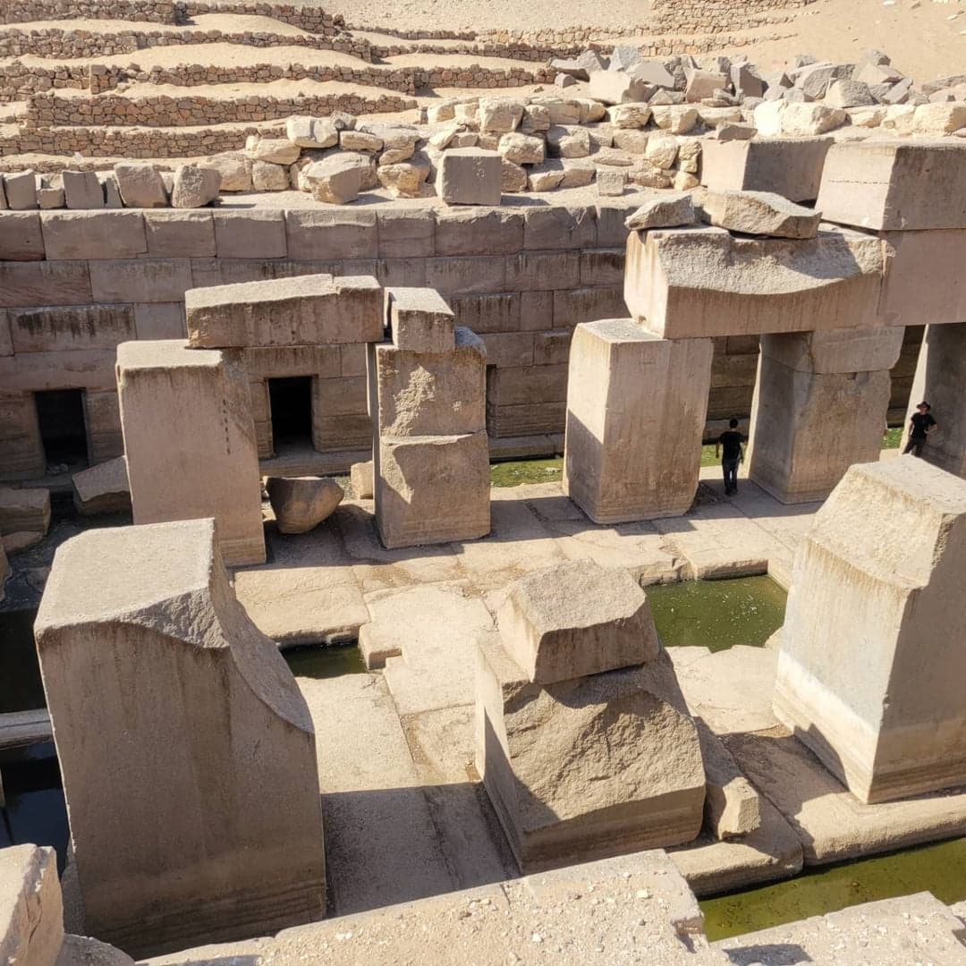 Egypt's Osireion has 100-tonne granite pillars and water that can't be drained — predates known Egyptian civilization — documented evidence