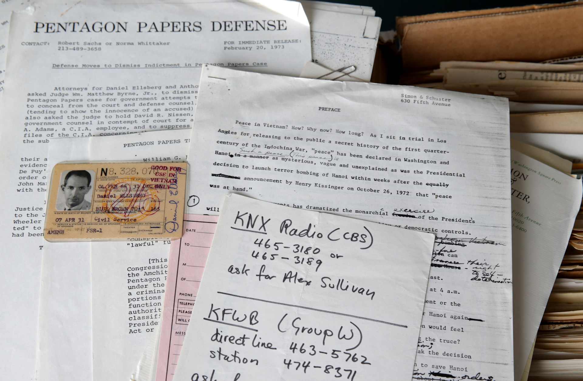 Pentagon Papers revealed government knew Vietnam War was unwinnable while publicly claiming progress — documented evidence
