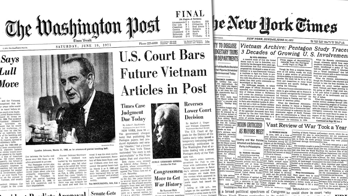 Pentagon Papers Revealed Systematic Government Deception About Vietnam War — documented evidence