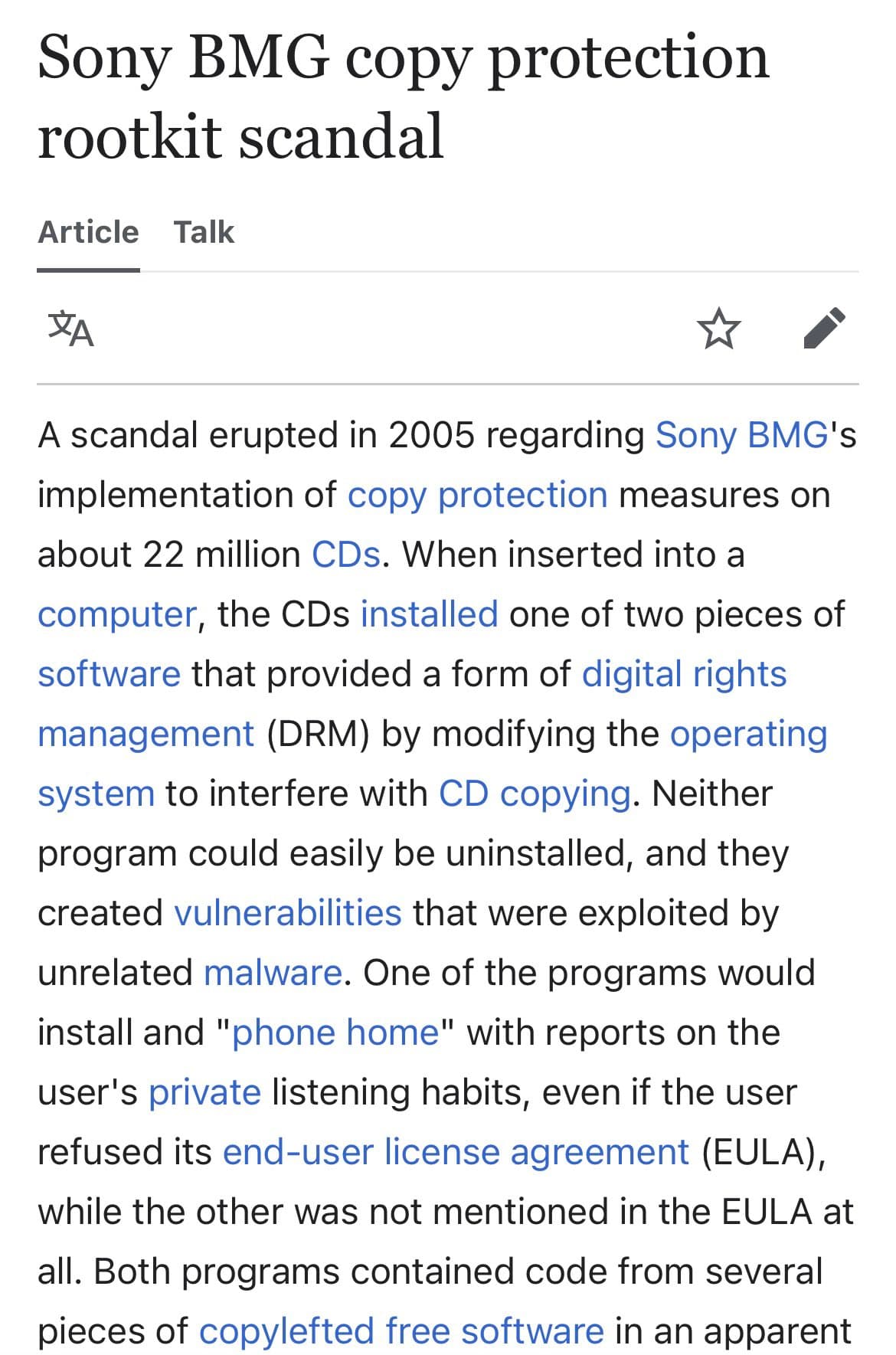 Sony Secretly Installed Rootkit Spyware on Music CDs in 2005 — documented evidence