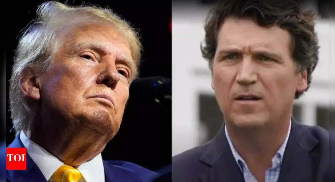 Tucker Carlson published a 43-minute monologue calling Trump's Iran rhetoric 'evil' — Trump responded by calling him a 'stupid person' — documented evidence