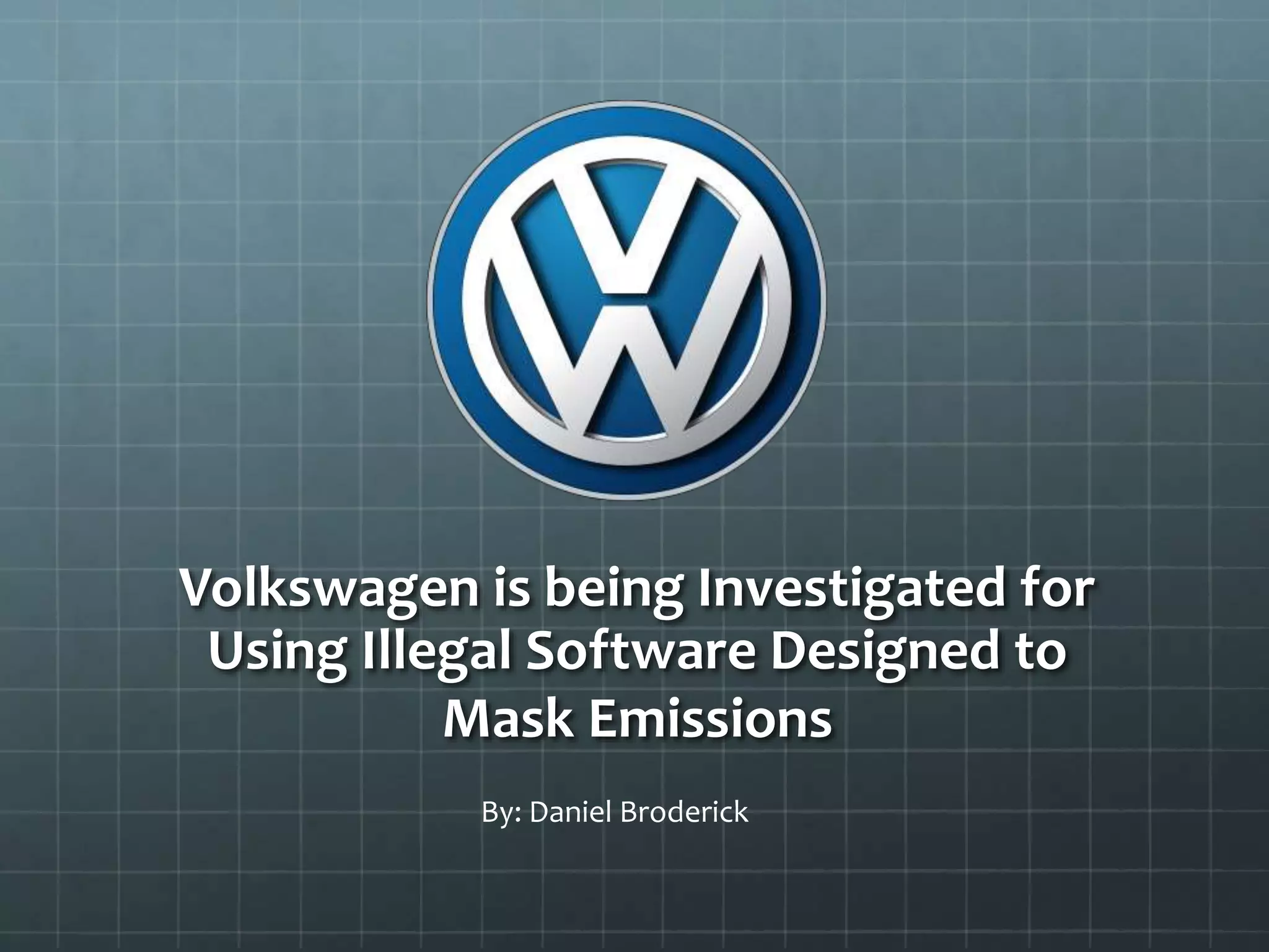 Volkswagen Software Masked Real-World Diesel Emissions for Years — documented evidence