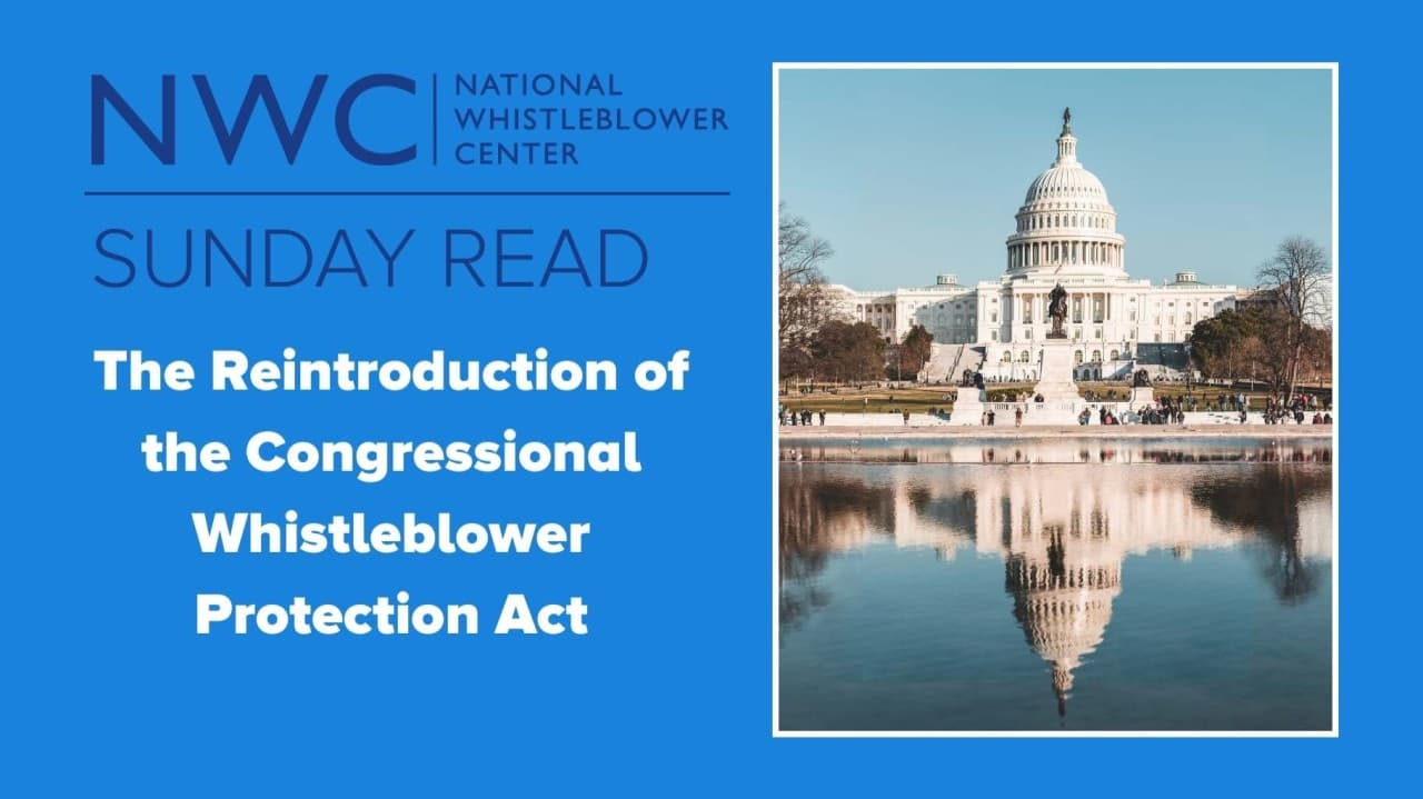 Congress introduced the Whistleblower Protection Act of 2025 — implicitly admitting existing protections failed — documented evidence